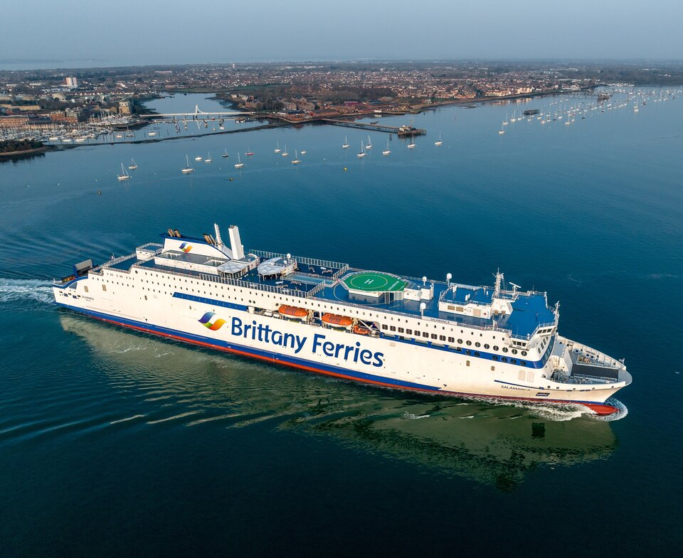 Salamanca cruise ferry sailing at sea